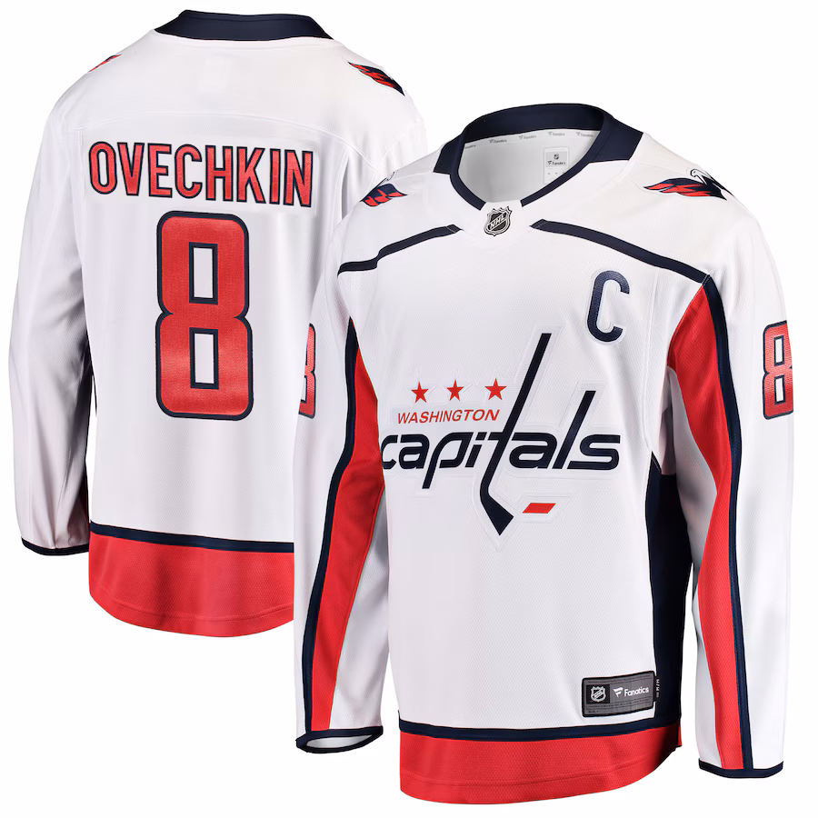 Men's Washington Capitals Alexander Ovechkin Fanatics White Breakaway Player Jersey - ujerseystore