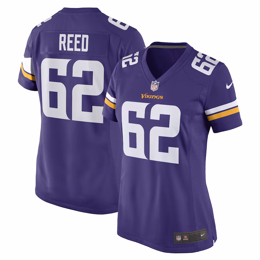 Women's Minnesota Vikings Chris Reed Nike Purple Game Player Jersey - ujerseystore