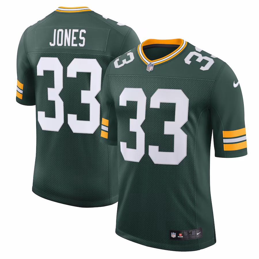 Men's Green Bay Packers Aaron Jones Nike Green Limited Jersey - ujerseystore