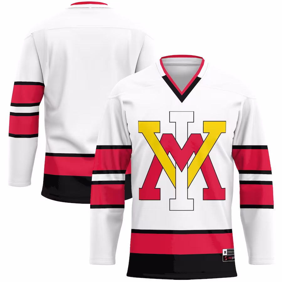 Virginia Military Institute Keydets GameDay Greats Hockey Jersey - White - ujerseystore