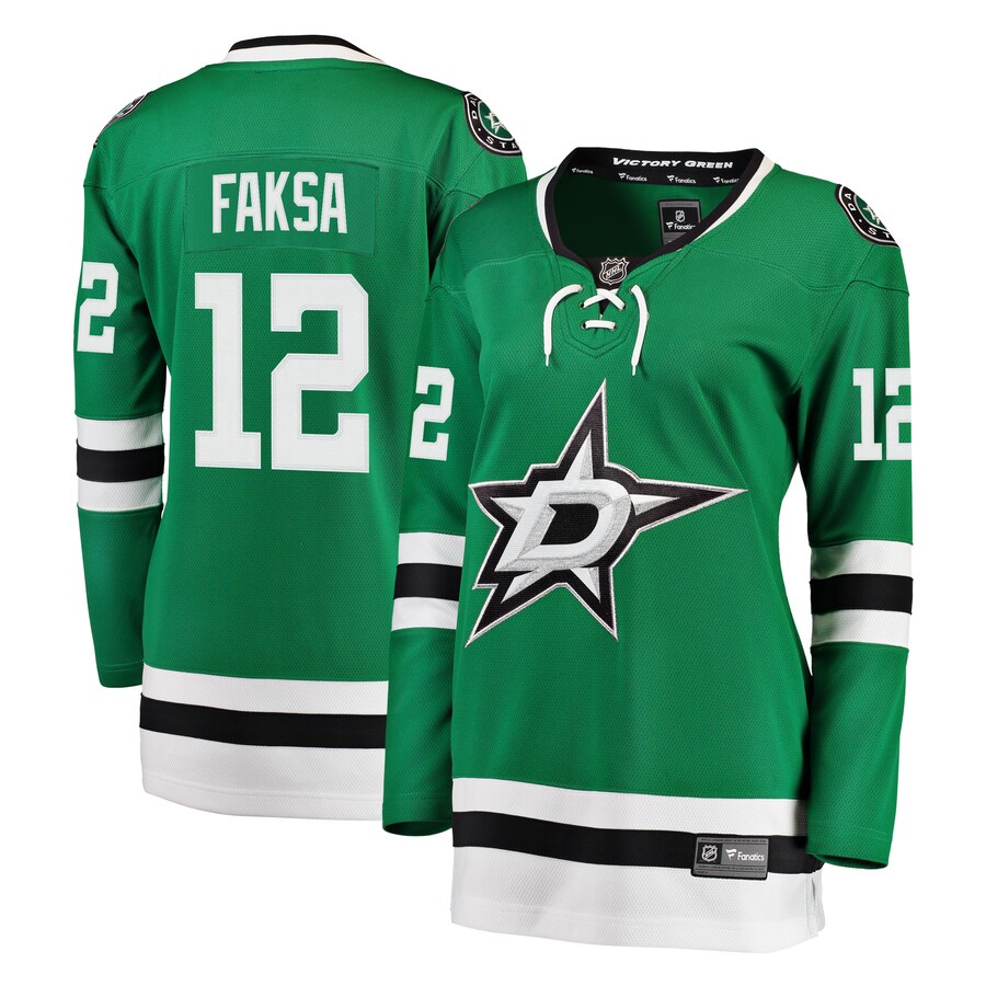 Women's Dallas Stars Radek Faksa Fanatics Branded Kelly Green Breakaway Player Jersey - ujerseystore