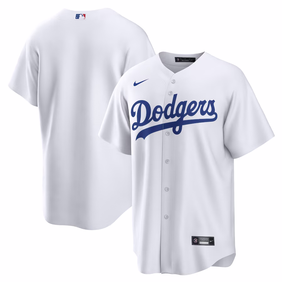 Men's Los Angeles Dodgers Nike White Home Replica Team Jersey - ujerseystore