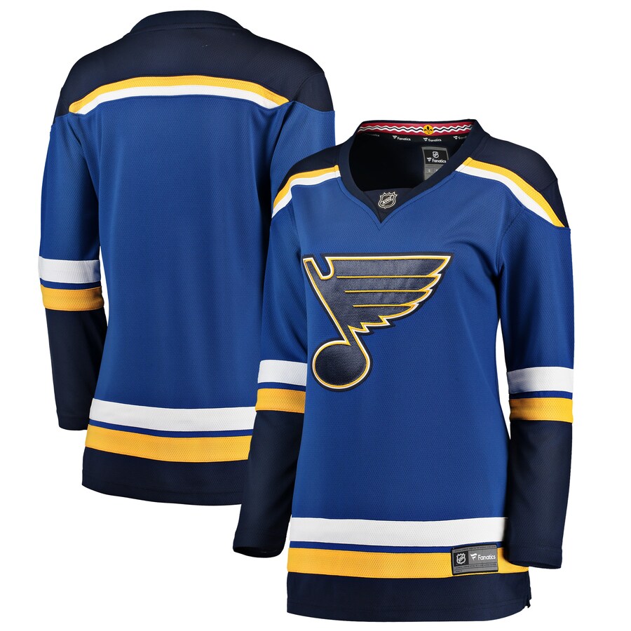 Women's St. Louis Blues Fanatics Branded Blue Breakaway Home Jersey - ujerseystore