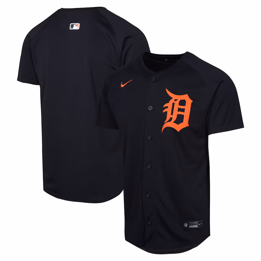 Youth Detroit Tigers Nike Navy Alternate Limited Jersey - ujerseystore