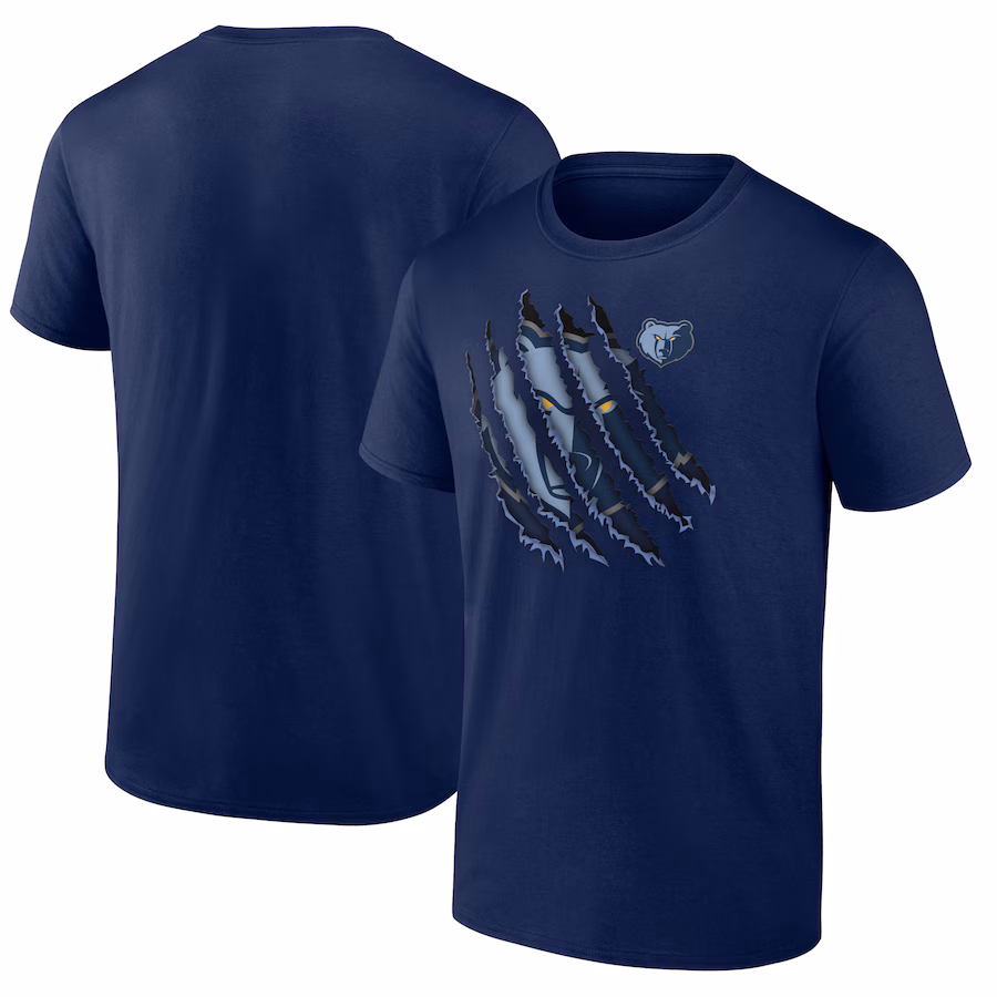 Men's Memphis Grizzlies Navy Half Court Offense T-Shirt - ujerseystore