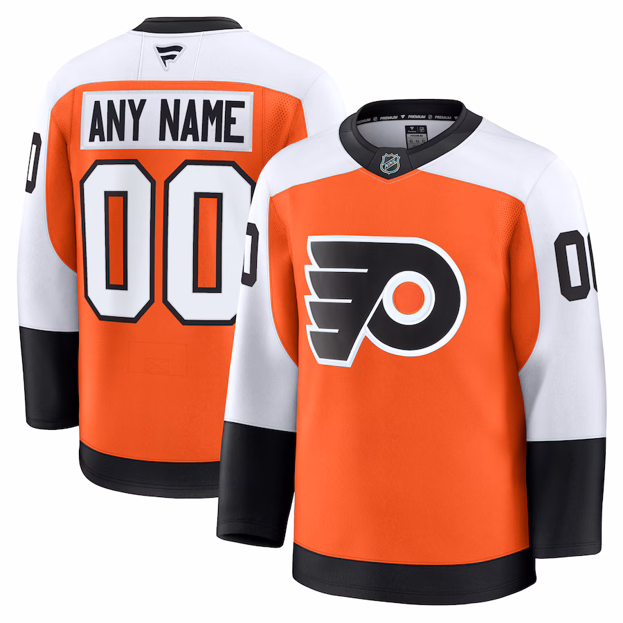 Men's Philadelphia Flyers Fanatics Orange Home Premium Custom Jersey - ujerseystore