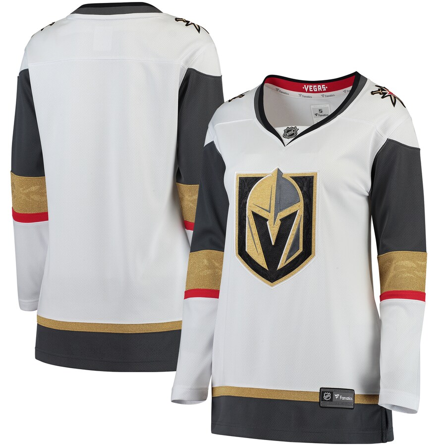 Women's Vegas Golden Knights Fanatics Branded White Away Breakaway Jersey - ujerseystore