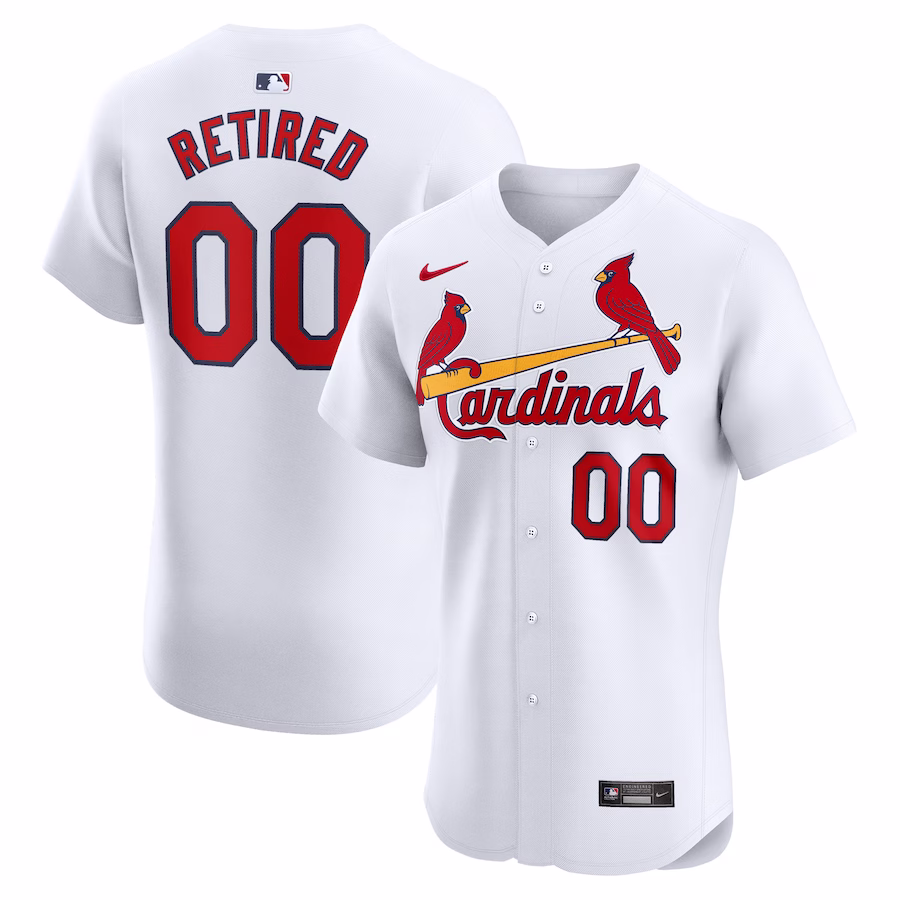 Men's St. Louis Cardinals Nike White Home Elite Pick-A-Player Retired Roster Jersey - ujerseystore