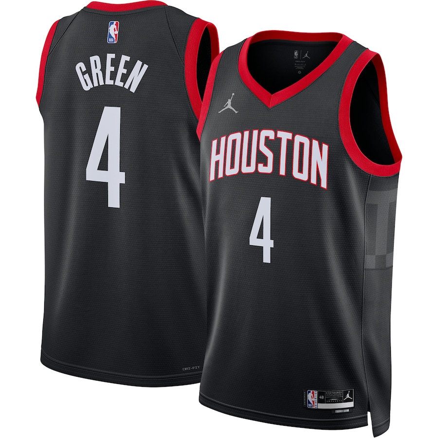 Unisex Houston Rockets Jalen Green Jordan Brand Black Swingman Jersey - Statement Edition - ujerseystore