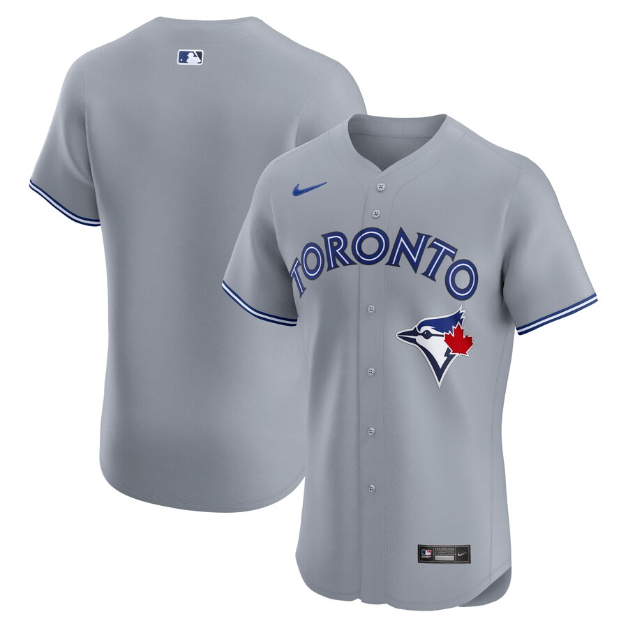 Men's Toronto Blue Jays Nike Gray Road Elite Jersey - ujerseystore