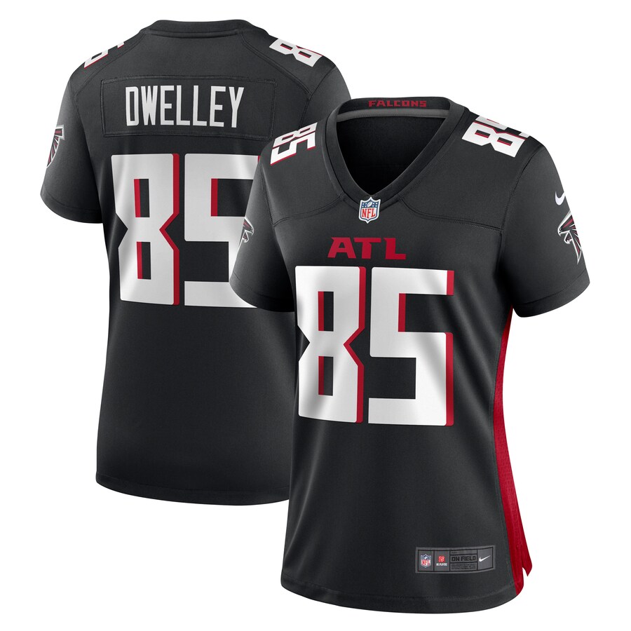 Women's Atlanta Falcons Ross Dwelley Nike Black Game Jersey - ujerseystore