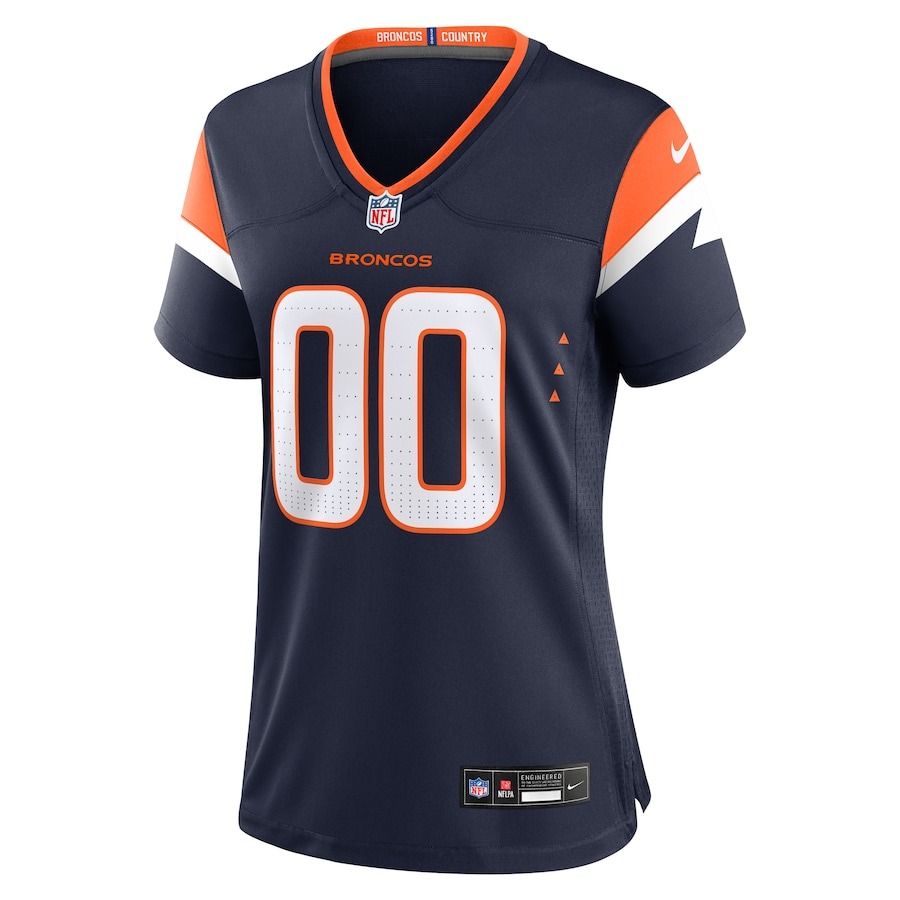 Women's Denver Broncos  Nike Navy Alternate Custom Game Jersey - ujerseystore