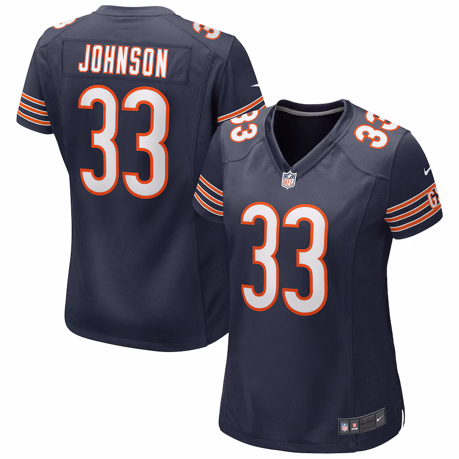 Women's Chicago Bears Jaylon Johnson Nike Navy Game Jersey - ujerseystore