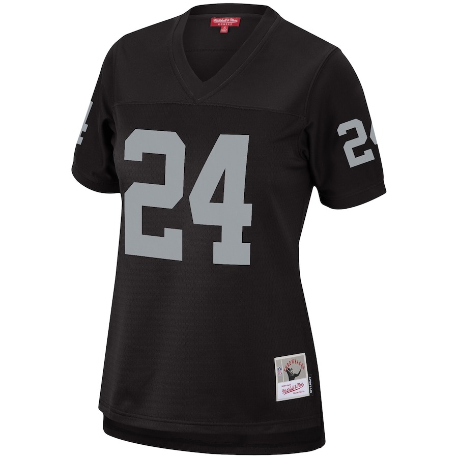 Women's Las Vegas Raiders Charles Woodson Mitchell & Ness Black Legacy Replica Team Jersey - ujerseystore