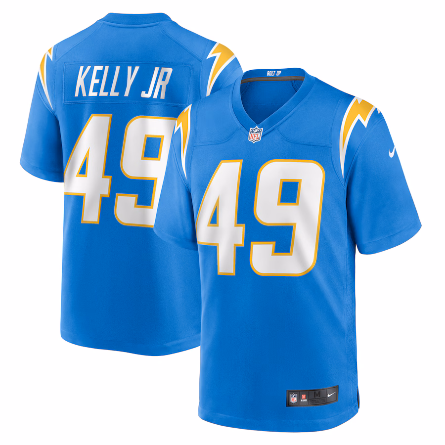 Men's Los Angeles Chargers John Kelly Jr. Nike Powder Blue Team Game Jersey - ujerseystore