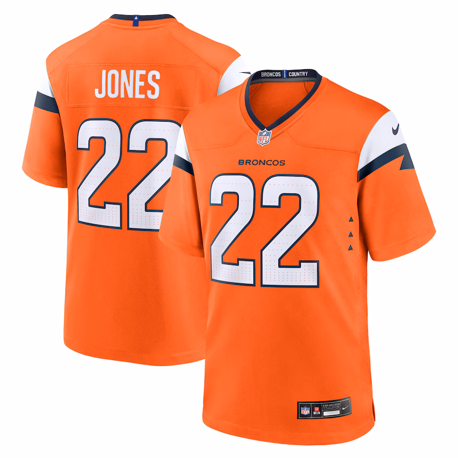 Men's Denver Broncos Brandon Jones Nike Orange Team Game Jersey - ujerseystore