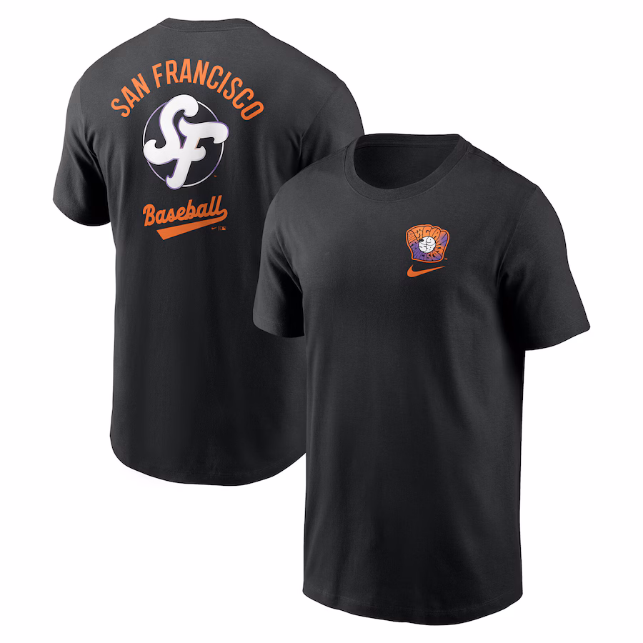 Men's San Francisco Giants Nike Black 2025 City Connect T-Shirt - ujerseystore