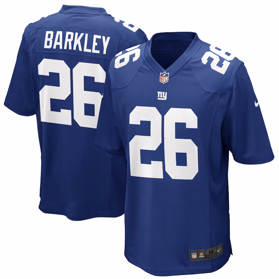 Youth New York Giants Saquon Barkley Nike Royal Game Jersey - ujerseystore