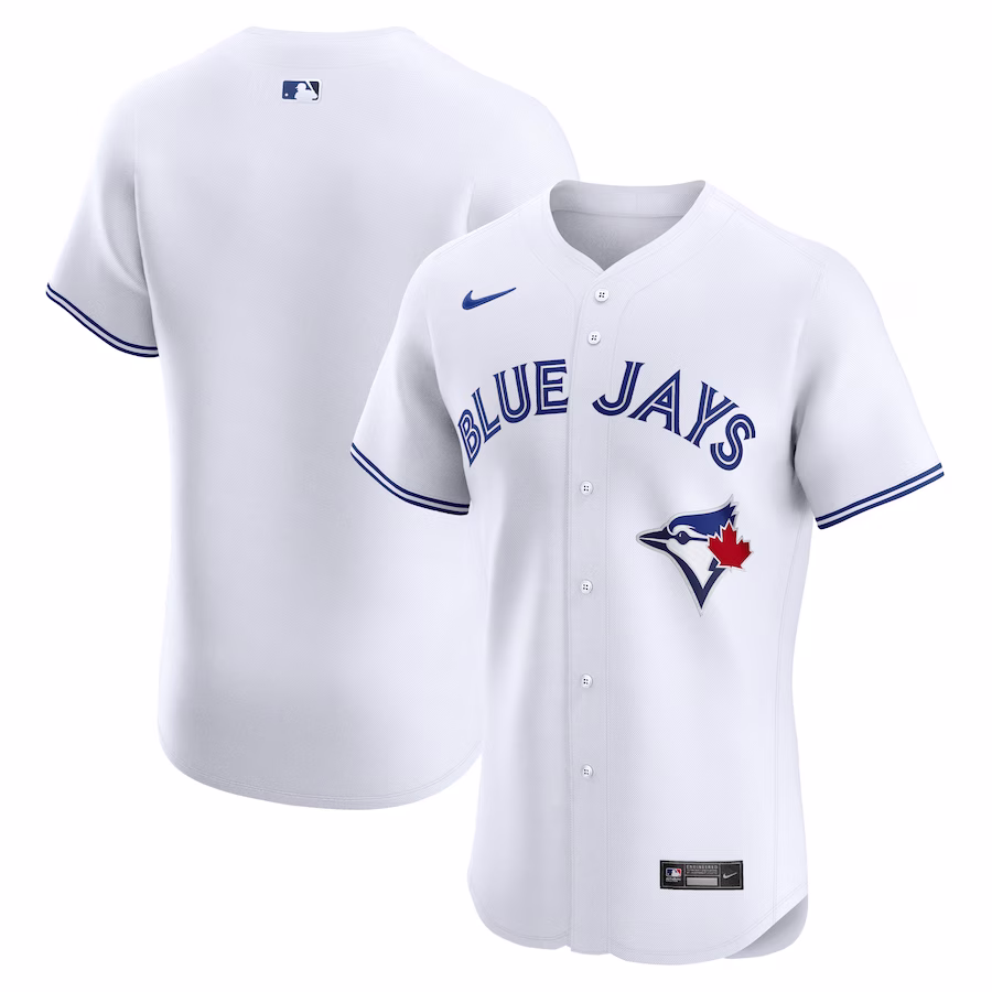 Men's Toronto Blue Jays Nike White Home Elite Jersey - ujerseystore