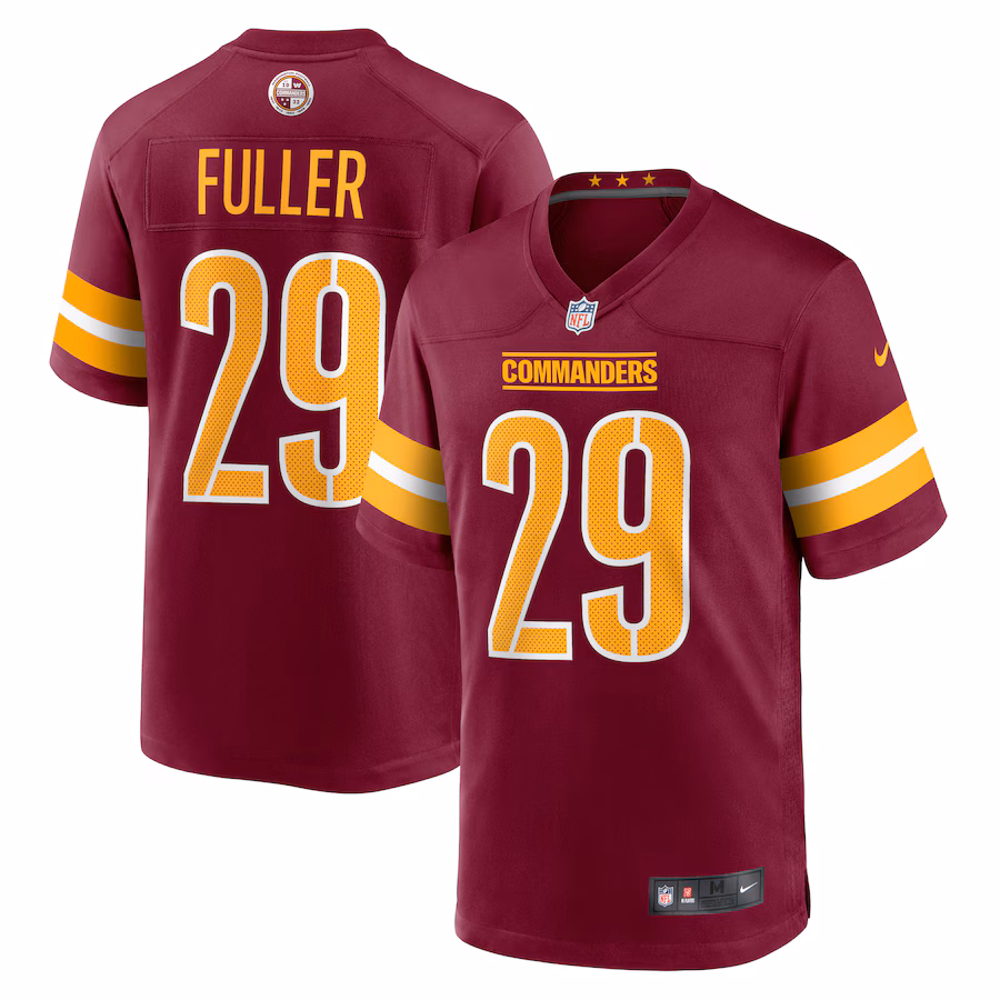 Men's Washington Commanders Kendall Fuller Nike Burgundy Game Jersey - ujerseystore