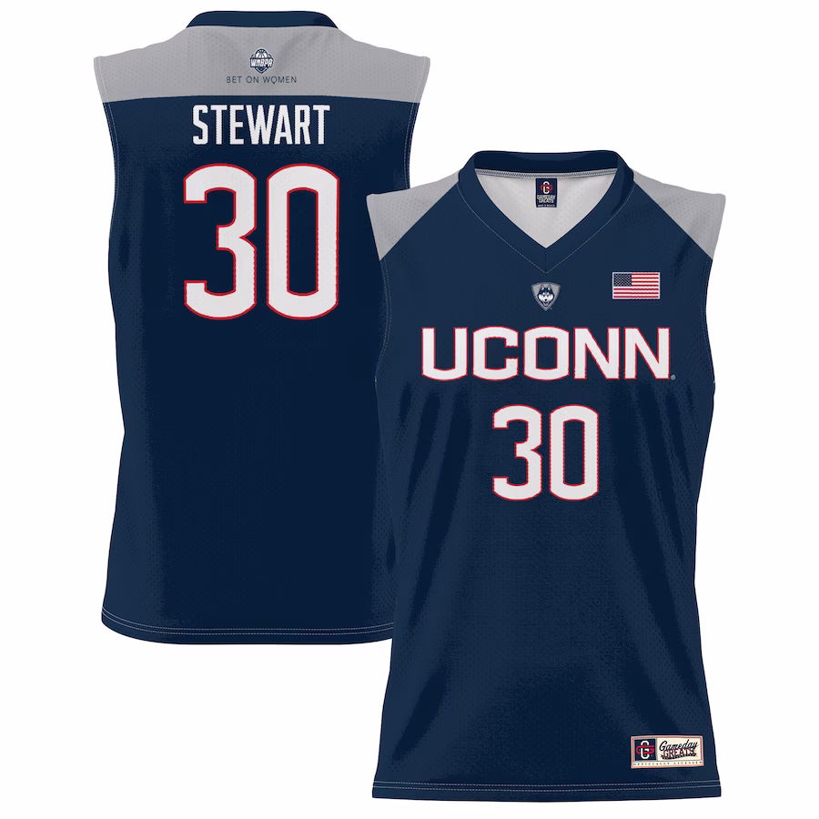 Breanna Stewart UConn Huskies GameDay Greats Youth Lightweight Basketball Alumni Jersey - Navy - ujerseystore