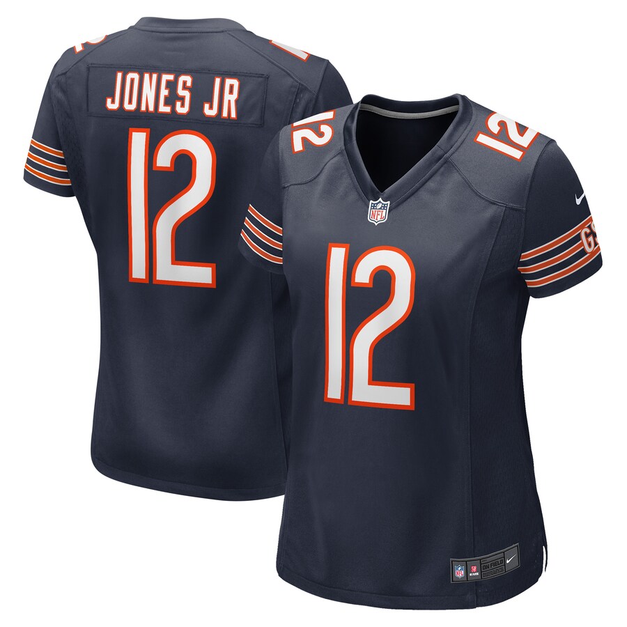 Women's Chicago Bears Velus Jones Jr. Nike Navy Game Player Jersey - ujerseystore