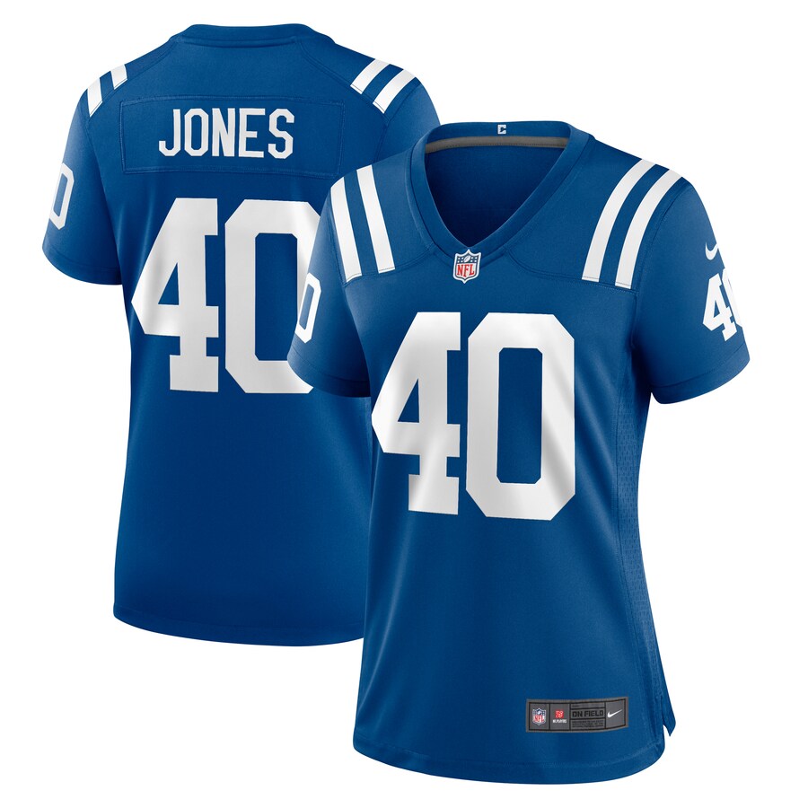 Women's Indianapolis Colts Jaylon Jones Nike  Royal Team Game Jersey - ujerseystore