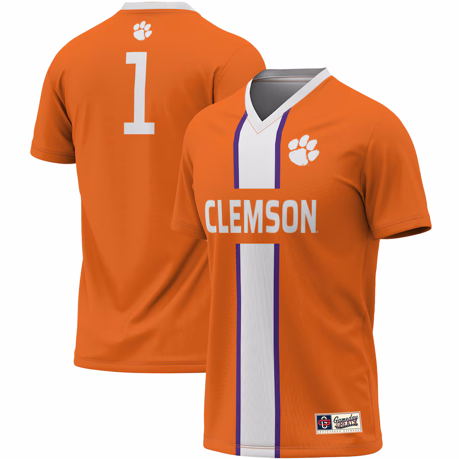 Unisex ProSphere #1 Orange Clemson Tigers Lightweight Soccer Jersey - ujerseystore