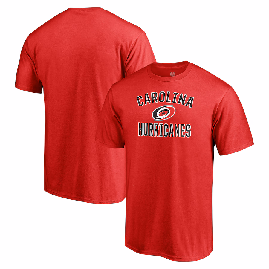 Men's Carolina Hurricanes Red Victory Arch T-Shirt - ujerseystore