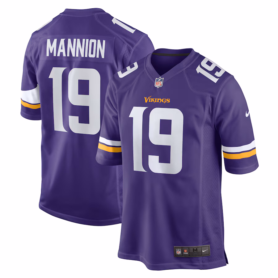 Men's Minnesota Vikings Sean Mannion Nike  Purple  Game Jersey - ujerseystore