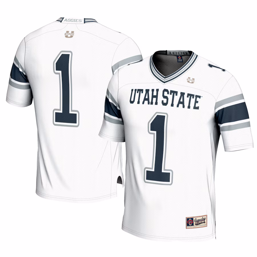 Youth GameDay Greats #1 White Utah State Aggies Football Jersey - ujerseystore