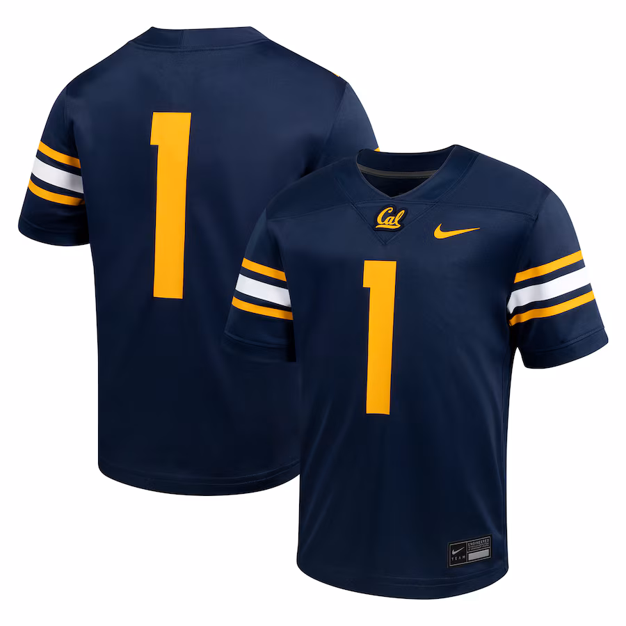 Youth Nike #1 Navy Cal Bears Untouchable Football Jersey - ujerseystore