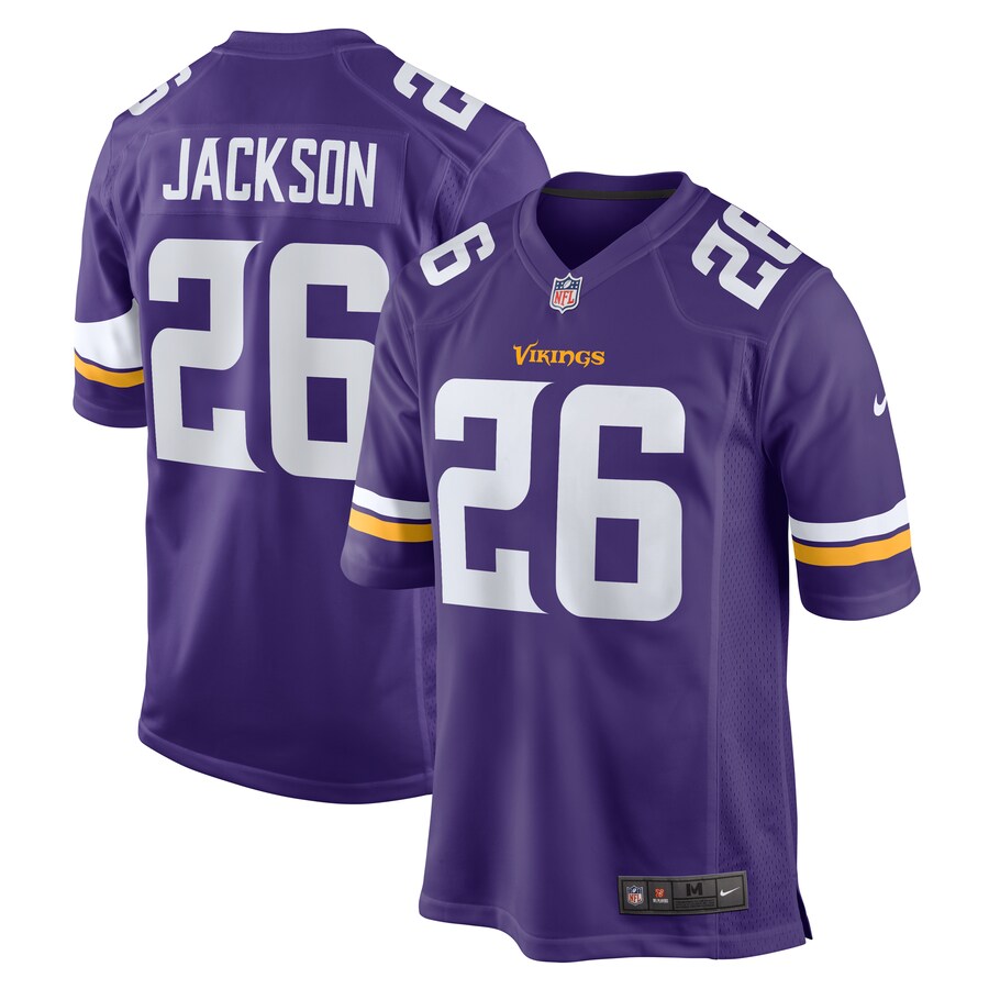 Men's Minnesota Vikings Theo Jackson Nike Purple Game Jersey - ujerseystore