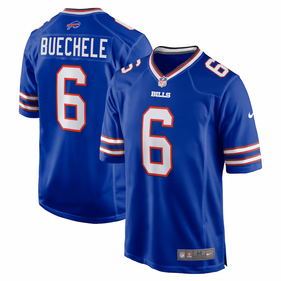 Men's Buffalo Bills Shane Buechele Nike  Royal Team Game Jersey - ujerseystore