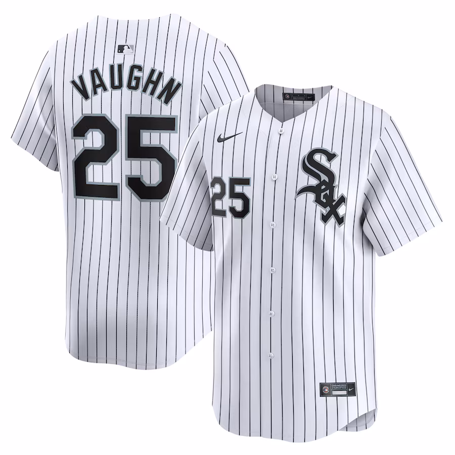 Men's Chicago White Sox Andrew Vaughn Nike White Home Limited Player Jersey - ujerseystore