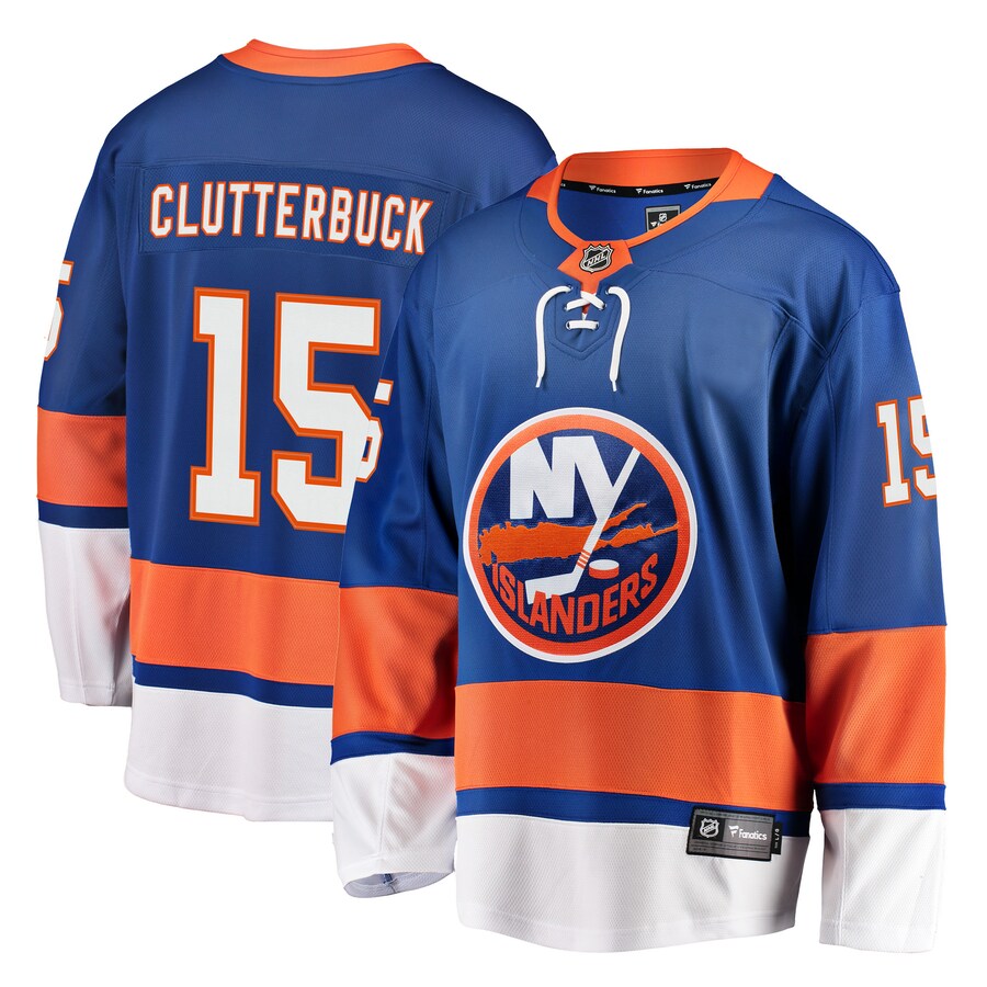 Men's New York Islanders Cal Clutterbuck Fanatics Branded Royal Breakaway Player Jersey - ujerseystore