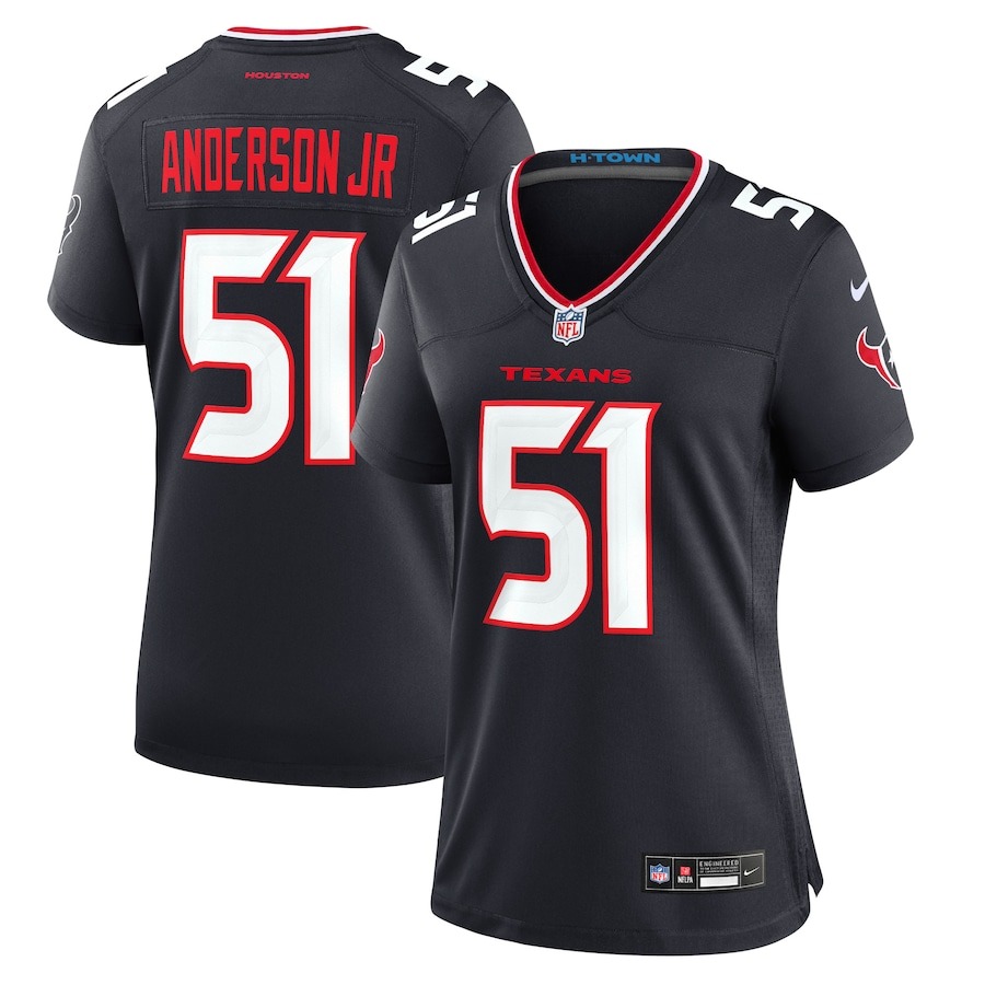 Women's Houston Texans Will Anderson Jr. Nike Navy Game Jersey - ujerseystore