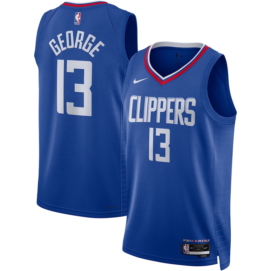 Unisex LA Clippers Paul George Nike Royal Swingman Jersey - Icon Edition - ujerseystore