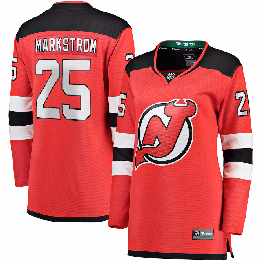 Women's New Jersey Devils Jacob Markstrom Fanatics Red Home Premier Breakaway Player Jersey - ujerseystore