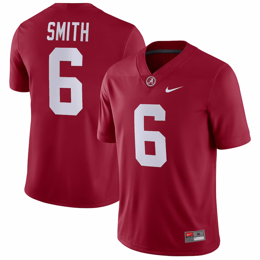 DeVonta Smith Alabama Crimson Tide Nike Player Game Jersey - Crimson - ujerseystore