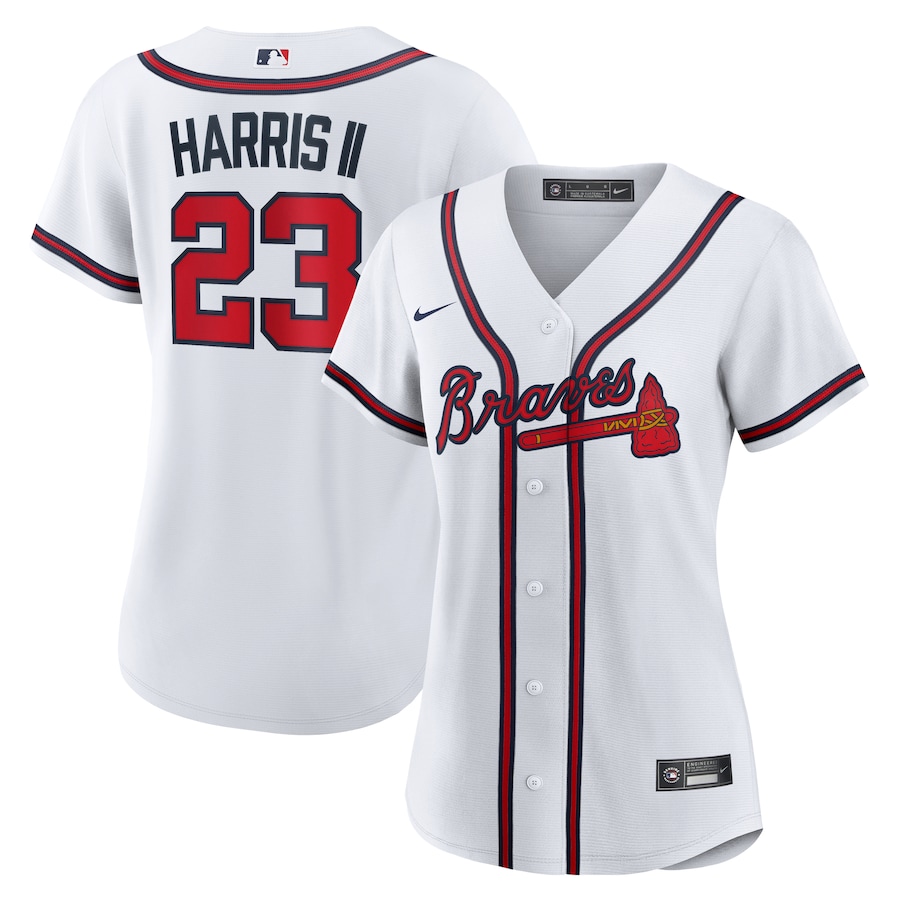 Women's Atlanta Braves Michael Harris II Nike White Home Replica Jersey - ujerseystore