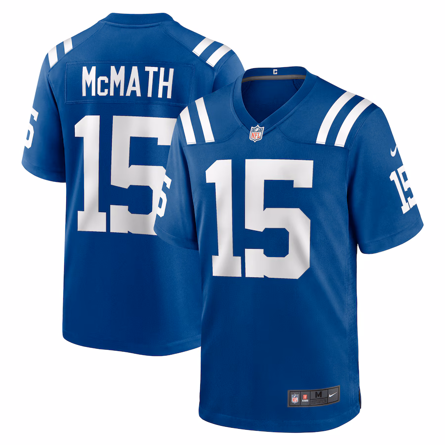 Men's Indianapolis Colts Racey McMath Nike  Royal Team Game Jersey - ujerseystore