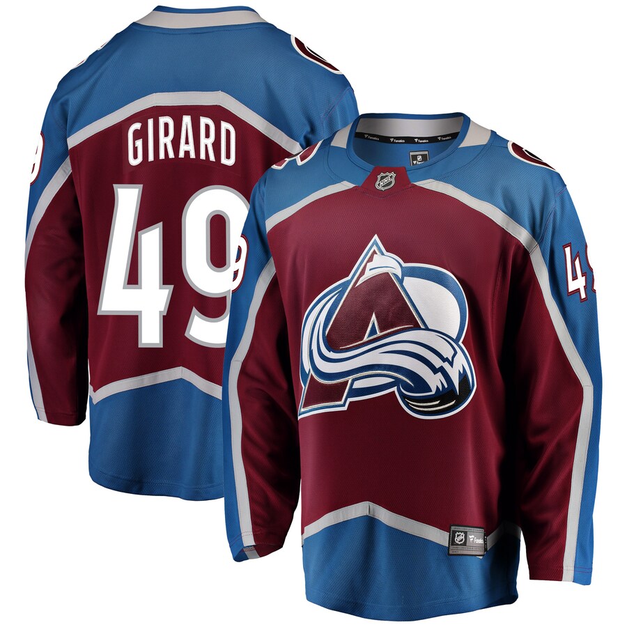 Men's Colorado Avalanche Samuel Girard Fanatics Branded Burgundy Breakaway Player Jersey - ujerseystore