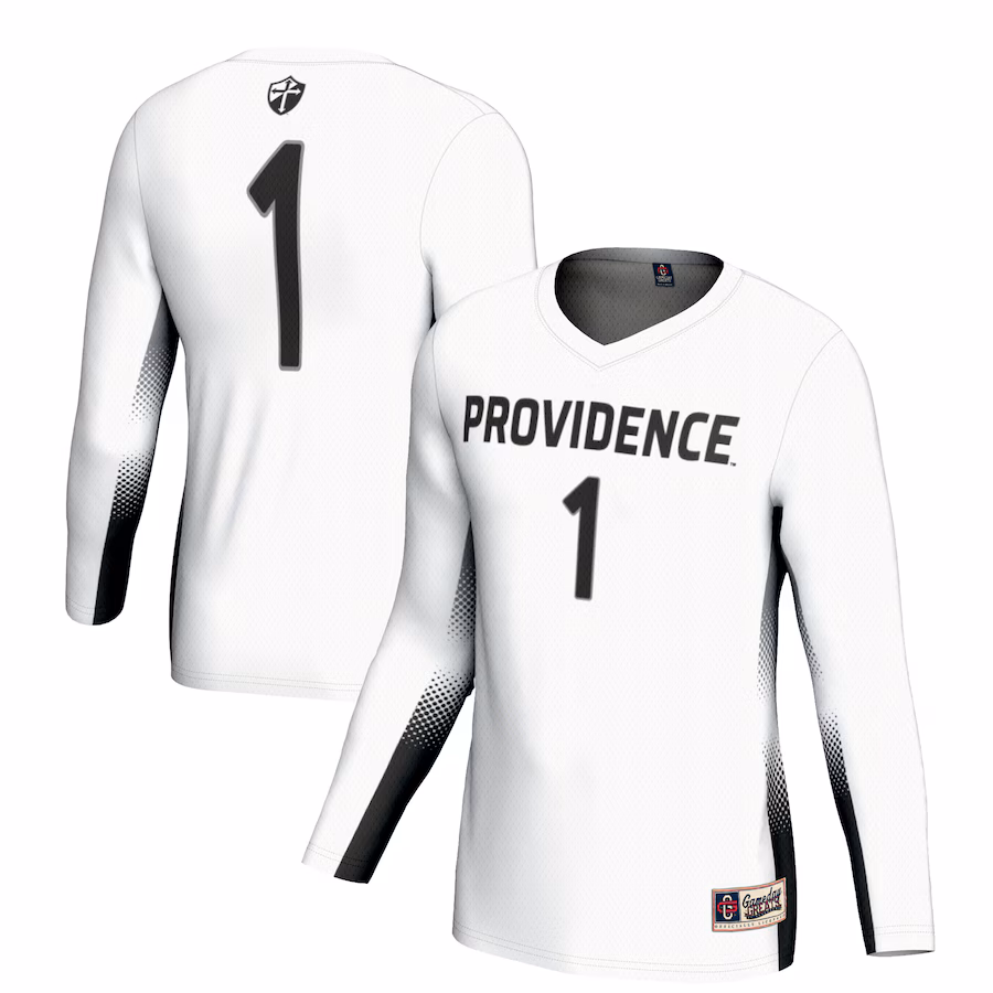 Youth GameDay Greats #1 White Providence Friars Lightweight Women's Volleyball Jersey - ujerseystore