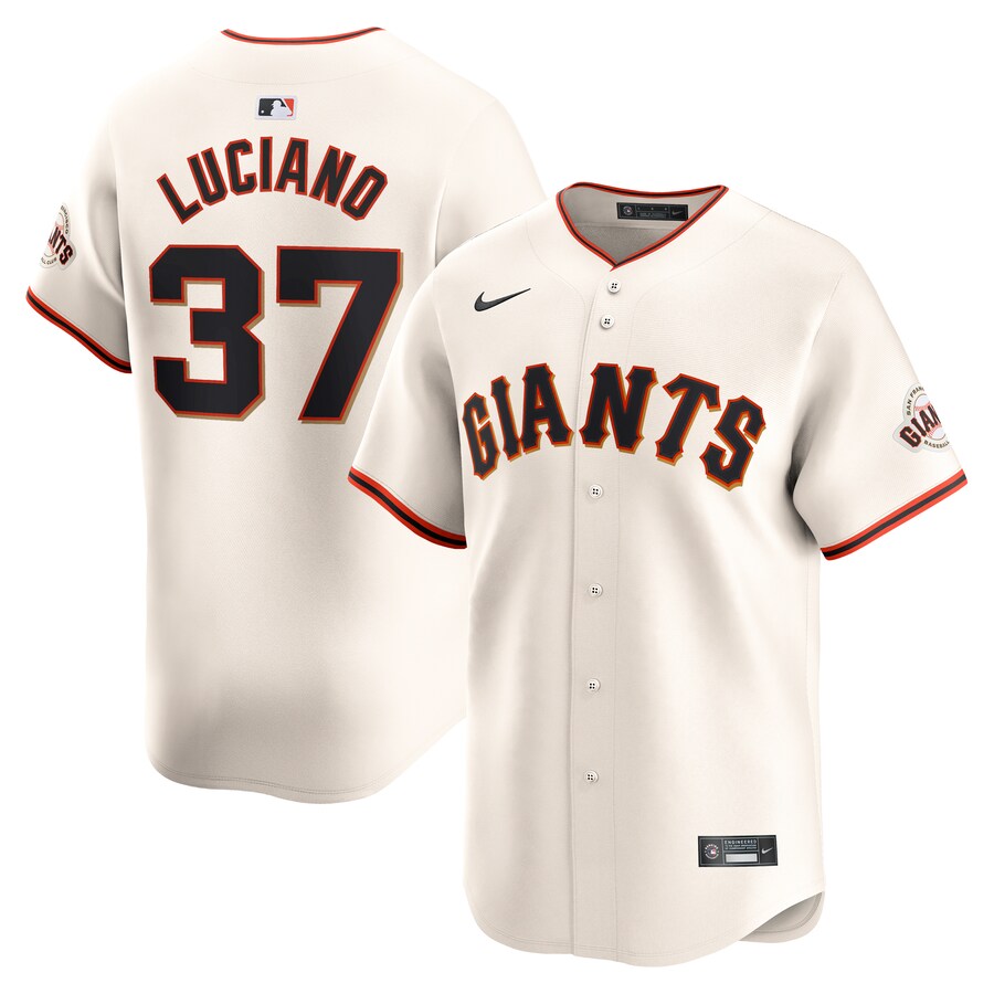 Men's San Francisco Giants Marco Luciano Nike Cream Home Limited Player Jersey - ujerseystore