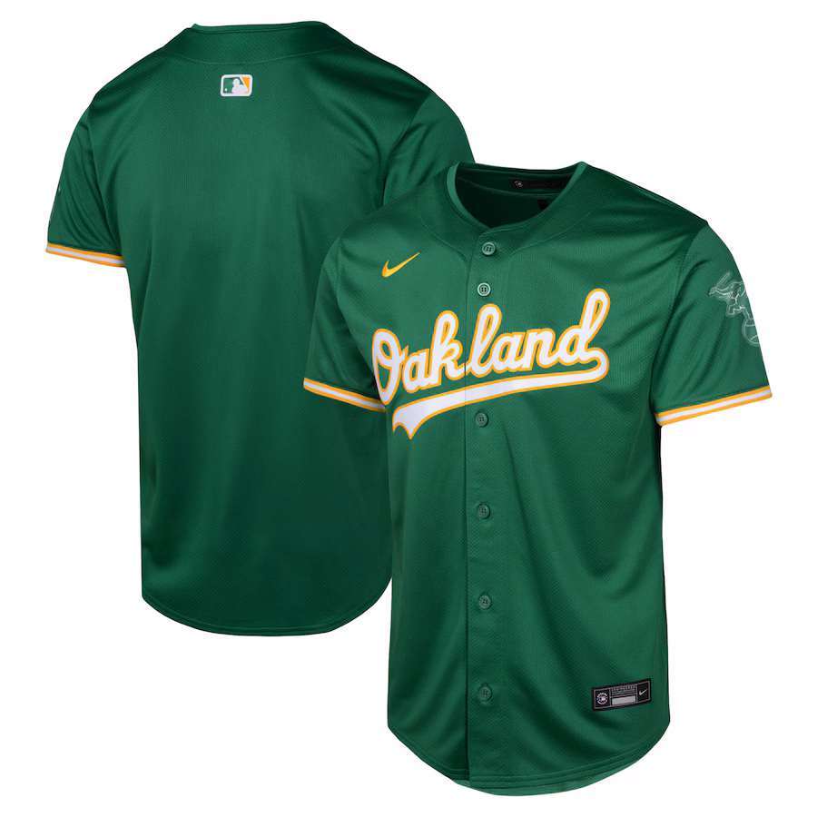 Youth Oakland Athletics Nike Green Alternate Limited Jersey - ujerseystore