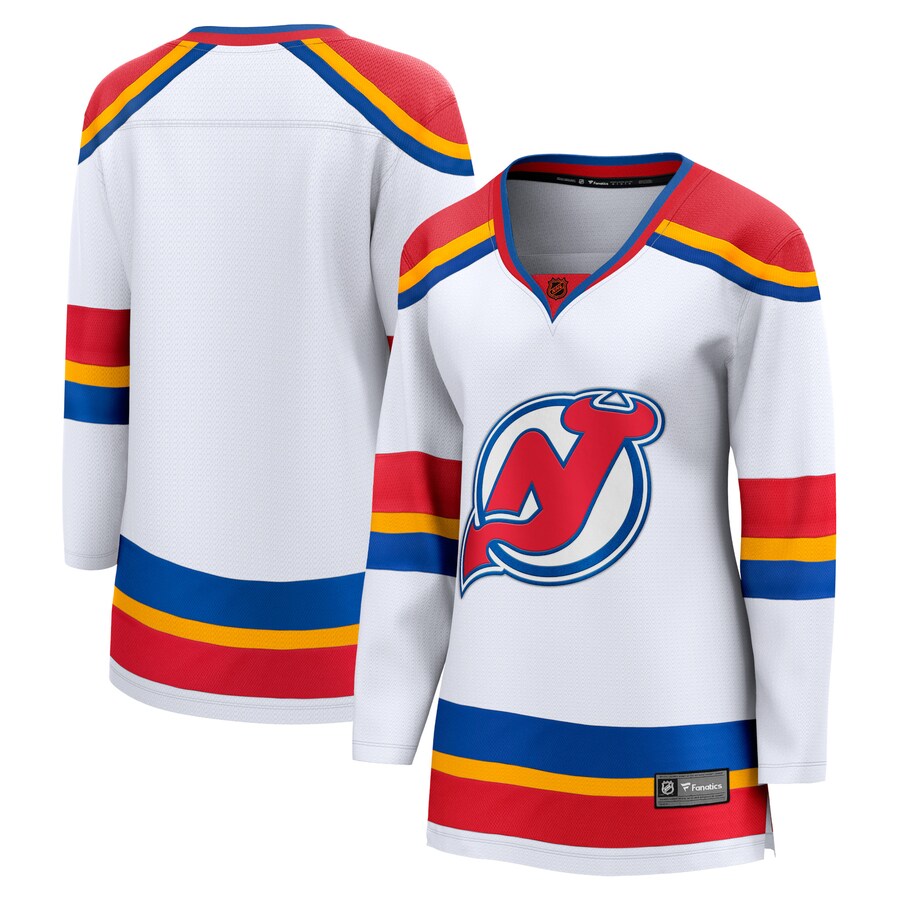 Women's New Jersey Devils Fanatics Branded White Special Edition 2.0 Breakaway Blank Jersey - ujerseystore
