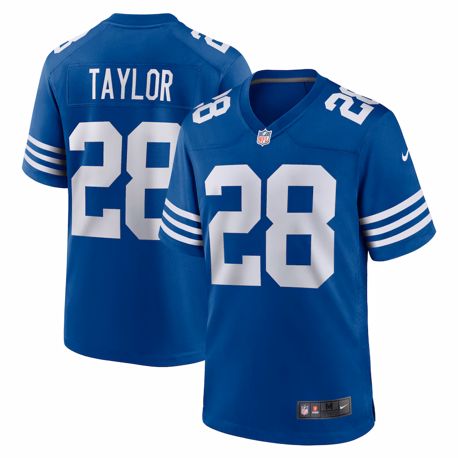 Men's Indianapolis Colts Jonathan Taylor Nike Royal Game Player Jersey - ujerseystore