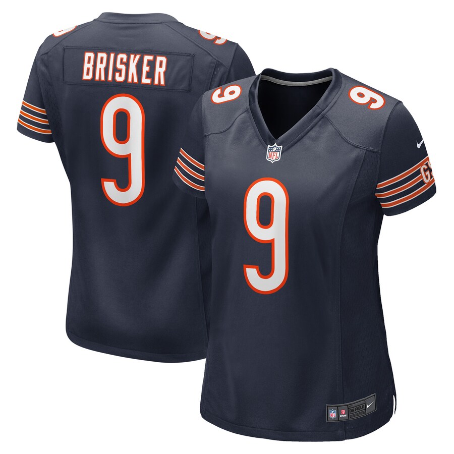 Women's Chicago Bears Jaquan Brisker Nike Navy Game Player Jersey - ujerseystore