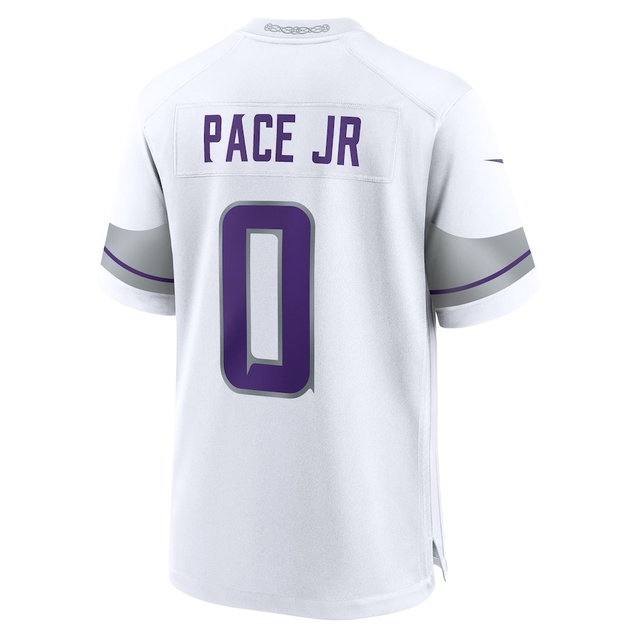 Men's Minnesota Vikings Ivan Pace Jr Nike White Alternate Game Player Jersey - ujerseystore